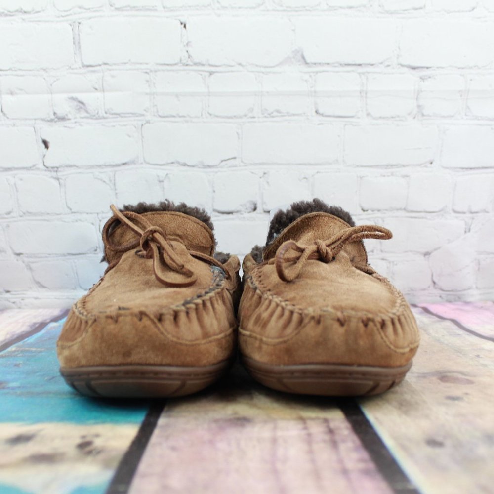 LL BEAN Lined Wicked Good Mocs Slippers Size 10 M - Picture 4 of 9